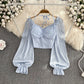 Retro Women's Western Style Slim-fit Crop-top