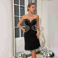 Cutout Tube Top Bubble Beads Dress