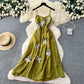 French-style Vacation-look Sweet Strap Dress For Women