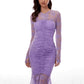 Women's Sexy Slim-fit Lace Long-sleeve Dress
