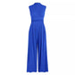 Loose High-waisted Wide-leg Form-fitting Sleeveless Jumpsuit