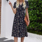 European And American Style Dress Vacation Style Ins Retro Dress Small Floral