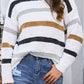 Women's Fashion Striped Printed Long Sleeves