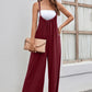 Strap High Waist Casual Wide Leg Jumpsuit