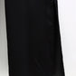 Silk Texture Belt Black Slim Jumpsuit