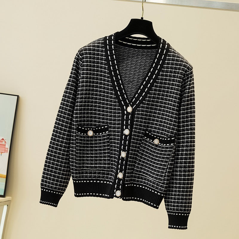 Women's Jacket Spring And Autumn New Style Knitwear Korean Style Outer Wear Temperament