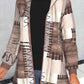 Hooded Cardigan Pocket Coat Overcoat