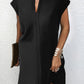 Women's Positioning Flower Crew-neck Batwing Sleeve Color-matching Dress
