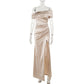 Socialite Style Elegant Women's Split Dress