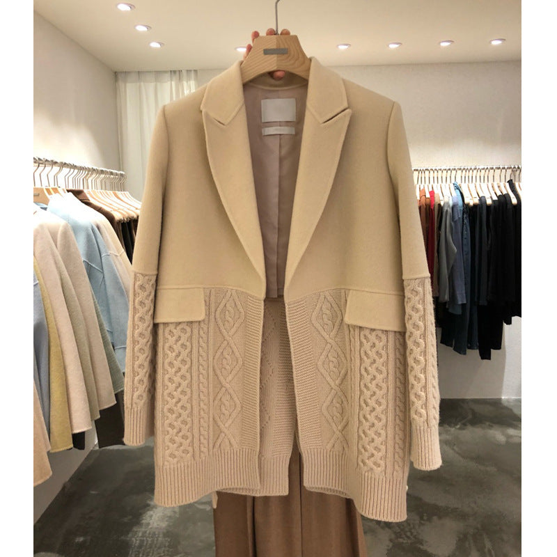 Manteau ample en tricot pour femme