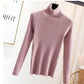 Tight pullover turtleneck sweater for women