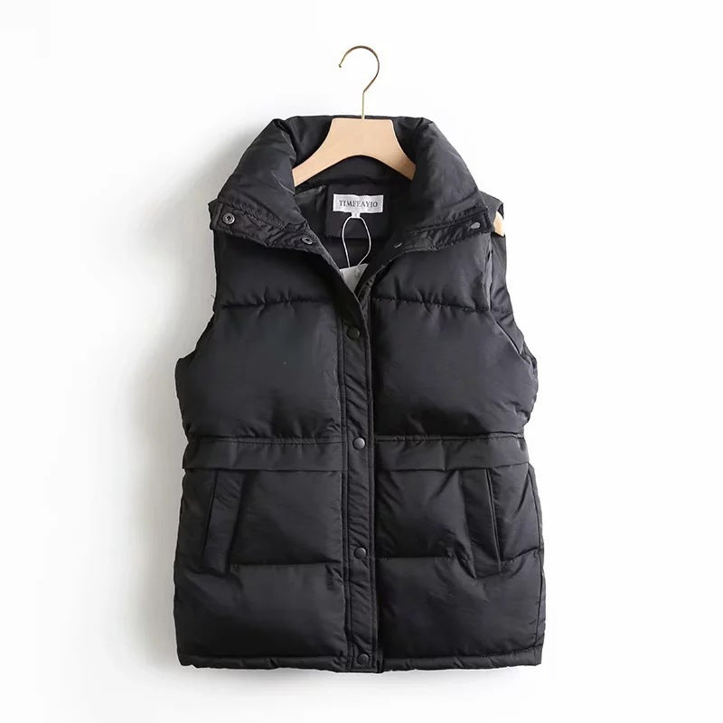 Mid-length Simple Waistcoat For Ladies