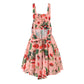 Strawberry Print Mini Women's Dress