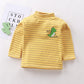 Plus fleece long sleeve high neck t-shirt
