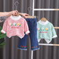 Girls' Long Sleeve Two-piece Pants