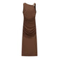 Women's Sleeveless Backless Shell Dress