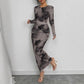 Elegant Graceful Double Layer Round Collar Gauze Dress Long