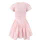 Sweet Cute Lace Stitching Cotton Mini Dress