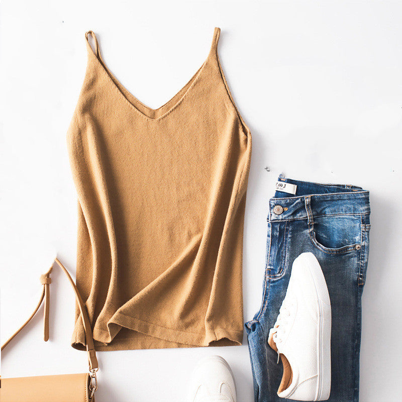 V-neck small sling vest
