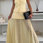 Women's Elegant Slim Knit Vest Top Suit