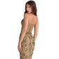Women's Style Elegant And Chic Low Neck Sleeveless Sexy Backless Lace Up Dress