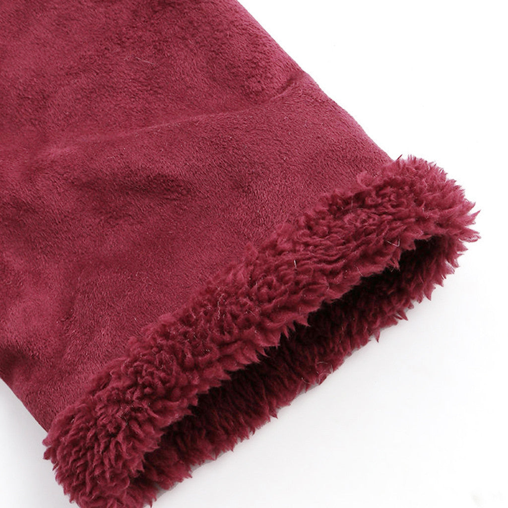 Manteau d'hiver chaud à capuche en peluche