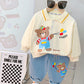 Baby Cute Lapel Long-sleeved Sweater Two-piece Set
