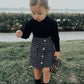 Top And Small Fragrance Skirt Suit