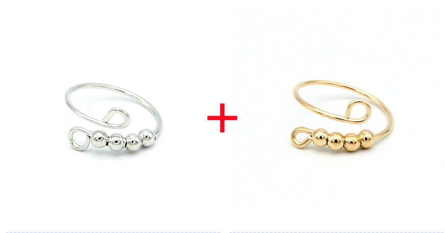 Rotating Anti-stress Anxiety Ring Fashionable Cute Adjustable Ring