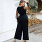 fat lady jumpsuit Deep V women overalls