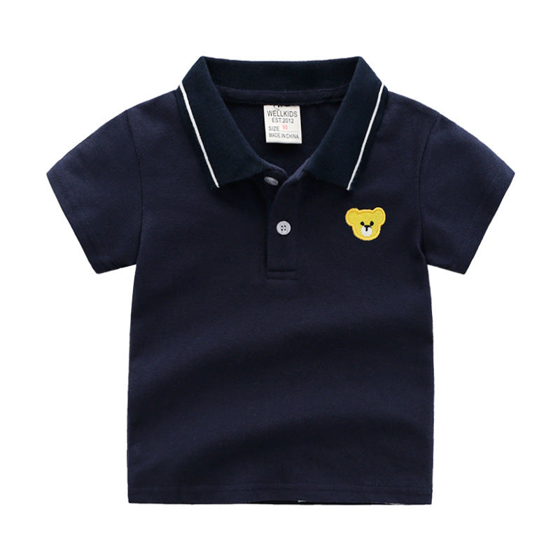 Polo à manches courtes pour enfants avec motif dessin animé
