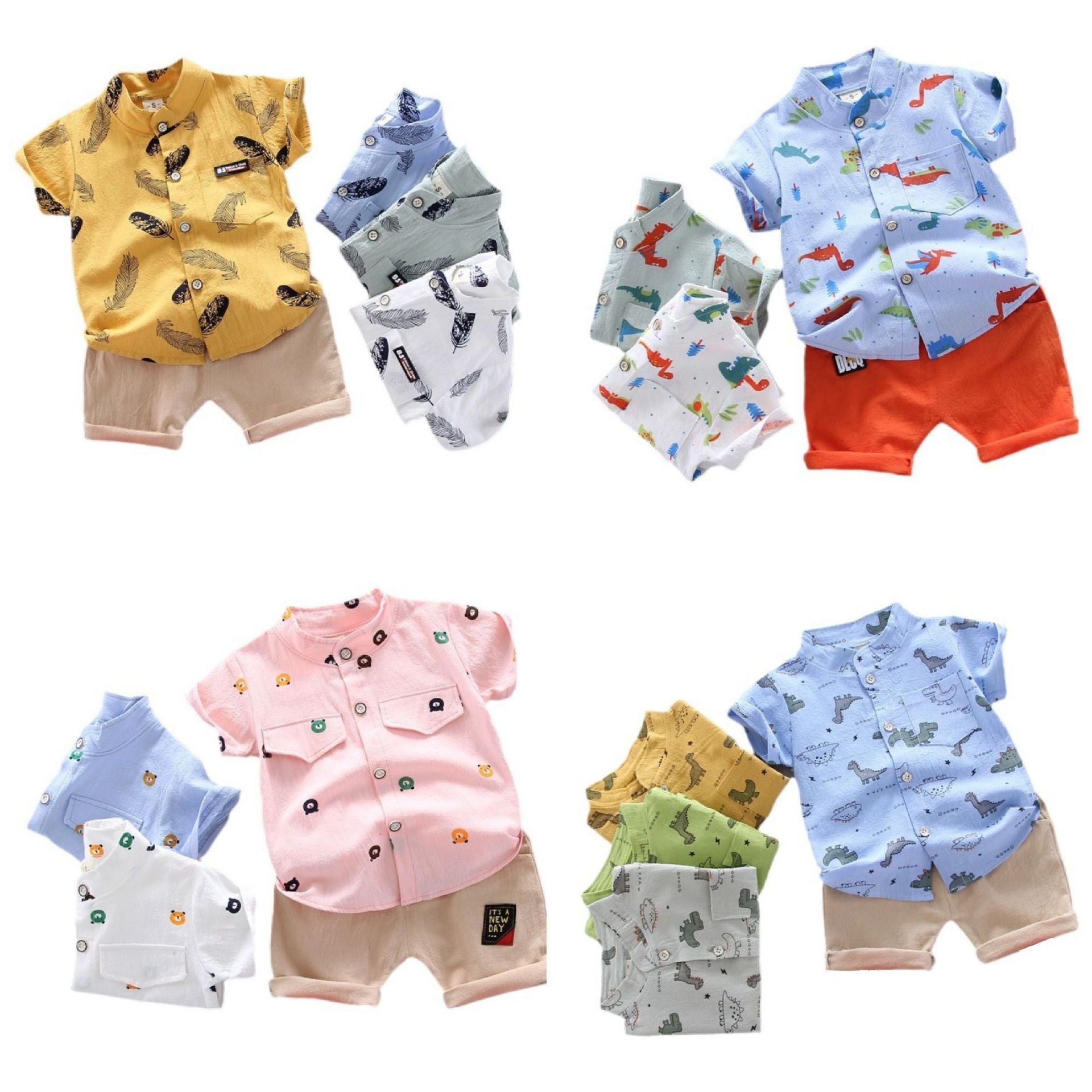 Summer Korean Style 1-4 Years Old Infant Children's Suit