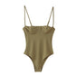 Women's Solid Color Camisole Underwear Bodysuit