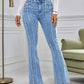 New Slightly Flared Wadding Edge Jeans For Women