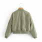 Street Fashion Bomber Jacket Plus Cotton Coat