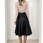 Women's High Waisted Mid Length Pleated Skirt