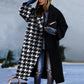 Coat Print Dragon And Phoenix Woolen