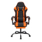 Gaming Chair With Footrest, Ergonomic Computer Chair With Headrest And Lumbar Support, Breathable Material Height Adjustable Video Game Chairs For Adults, Black Orange