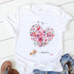 T-shirt à manches courtes imprimé floral tendance