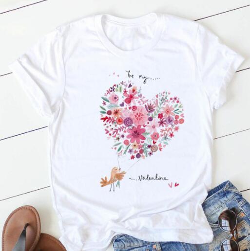 T-shirt à manches courtes imprimé floral tendance