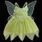 Elf Mesh Stitching Princess Strap Bubble Dress