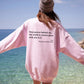 Pull ras du cou doublé polaire pour femme, imprimé slogan uni, simple et confortable, couleur unie