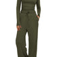 Women's Suit Long Sleeve Solid Color Casual Suit