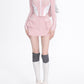 Pink Sports And Leisure Suit Women's Spring And Autumn All-matching Hooded Jacket