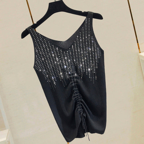 Summer Camisole Women's New Ice Silk Sleeveless Thin Knitted Bottoming Shirt