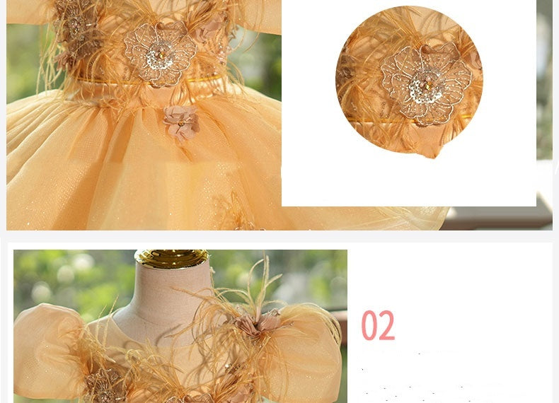 Creative All-match Girls Princess Dress Flower Pettiskirt