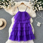 Loose Ruffle Pressed Pleated Maxi Dress