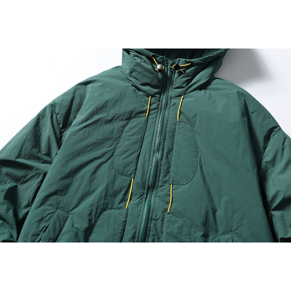 Outdoor White Duck Hooded Jacket Loose Down Jacket