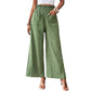 Women's Solid Color Casual Straight Pants