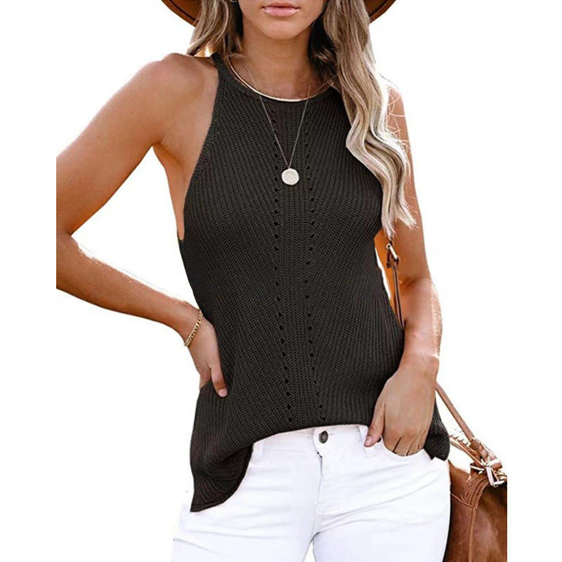 Women's New European And American Loose Vest Knitted Beach